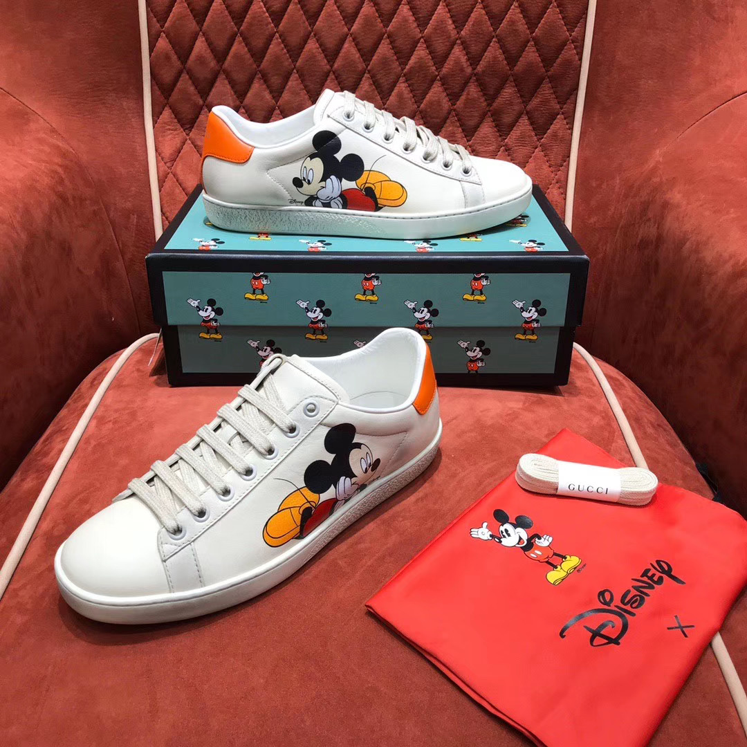 Gucci Sneakers with Disney mouse Mickey lvbagsale
