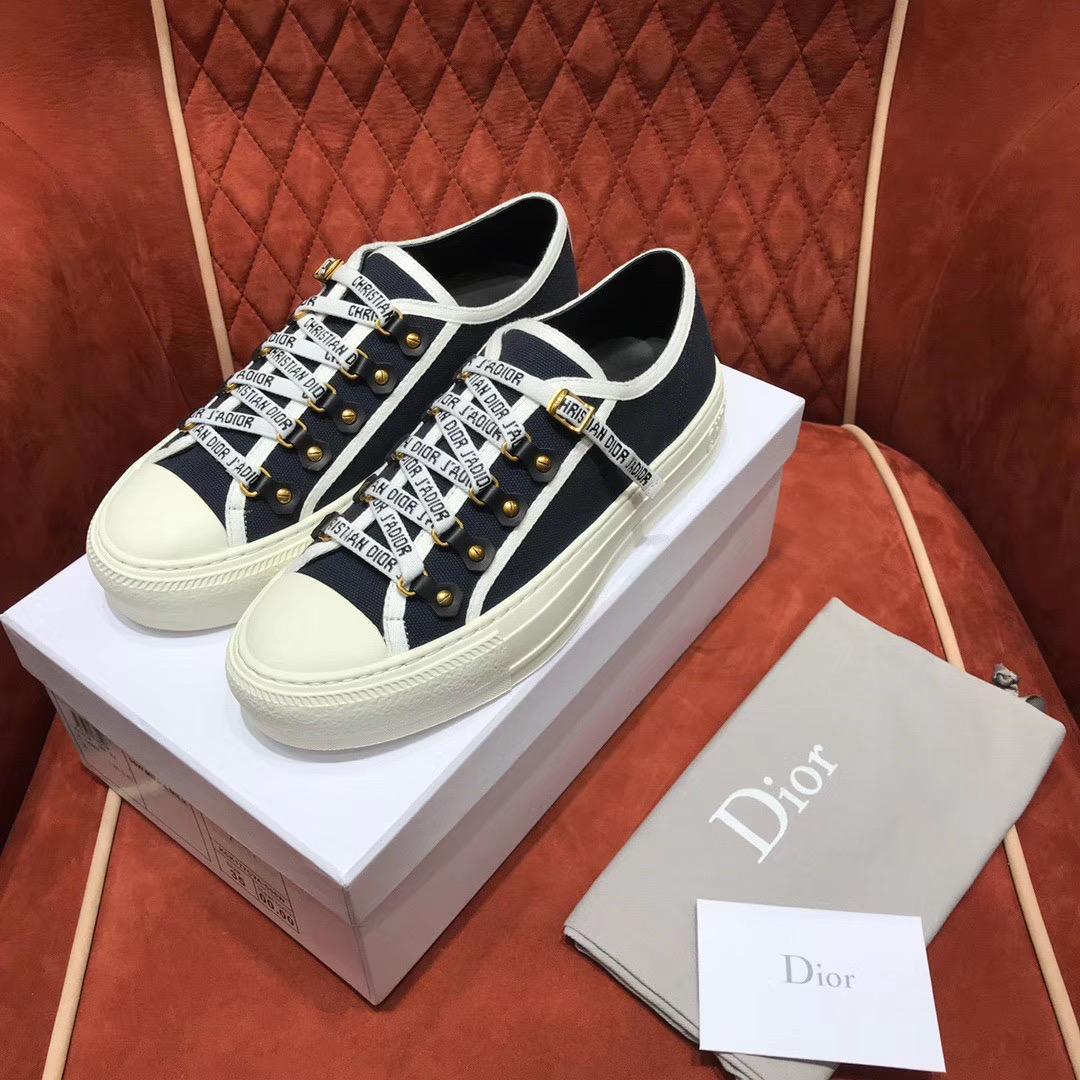 Dior Walk’n’Dior low-top Sneaker in black canvas – lvbagsale