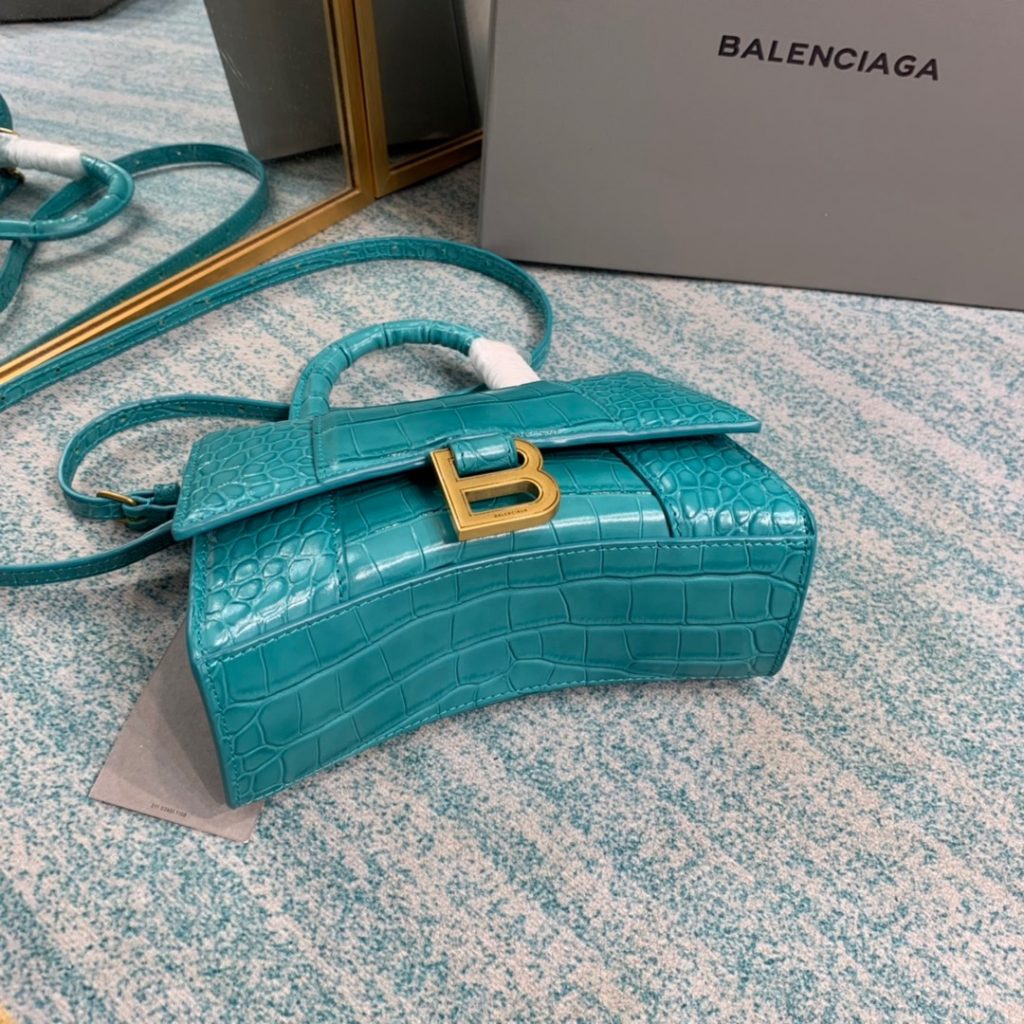 balenciaga hourglass xs silver
